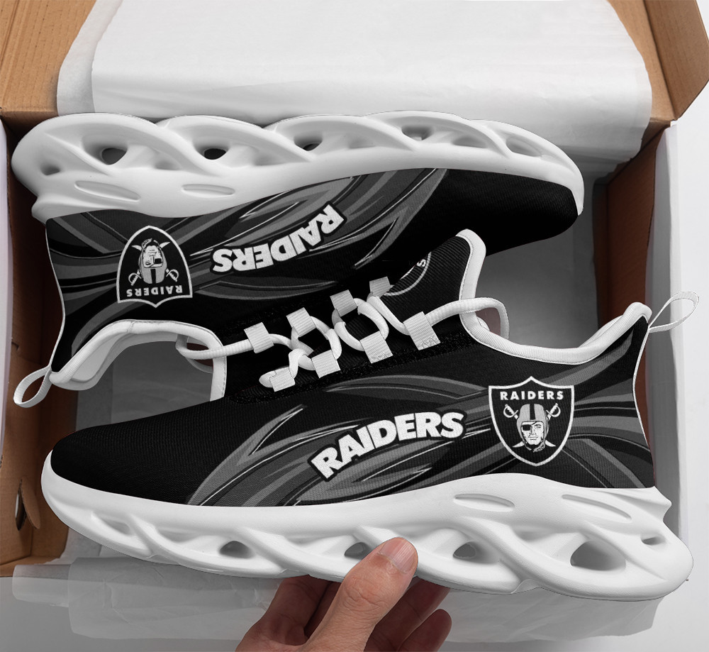 JWFancy Las Vegas Raiders NFL Max Soul Shoes Sneakers For Men And Women