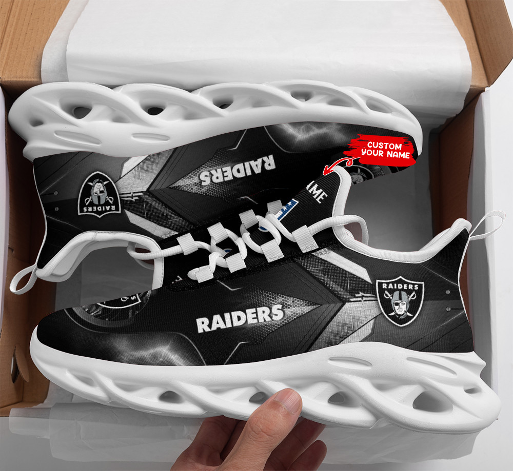 JWFancy Las Vegas Raiders NFL Max Soul Shoes Sneakers For Men And Women
