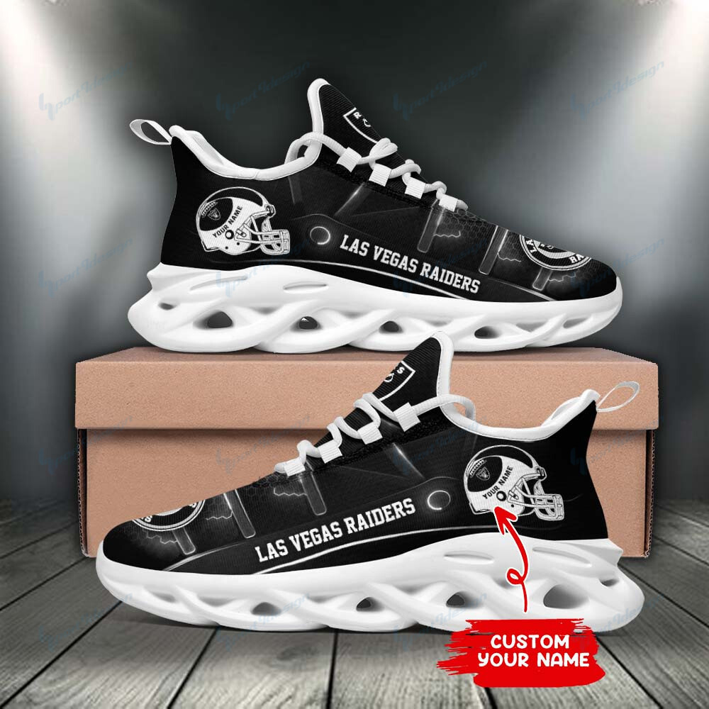 JWFancy Las Vegas Raiders NFL Max Soul Shoes Sneakers For Men And Women