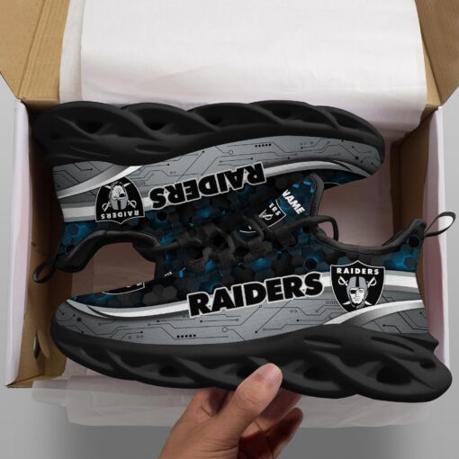 JWFancy Las Vegas Raiders NFL Max Soul Shoes Sneakers For Men And Women