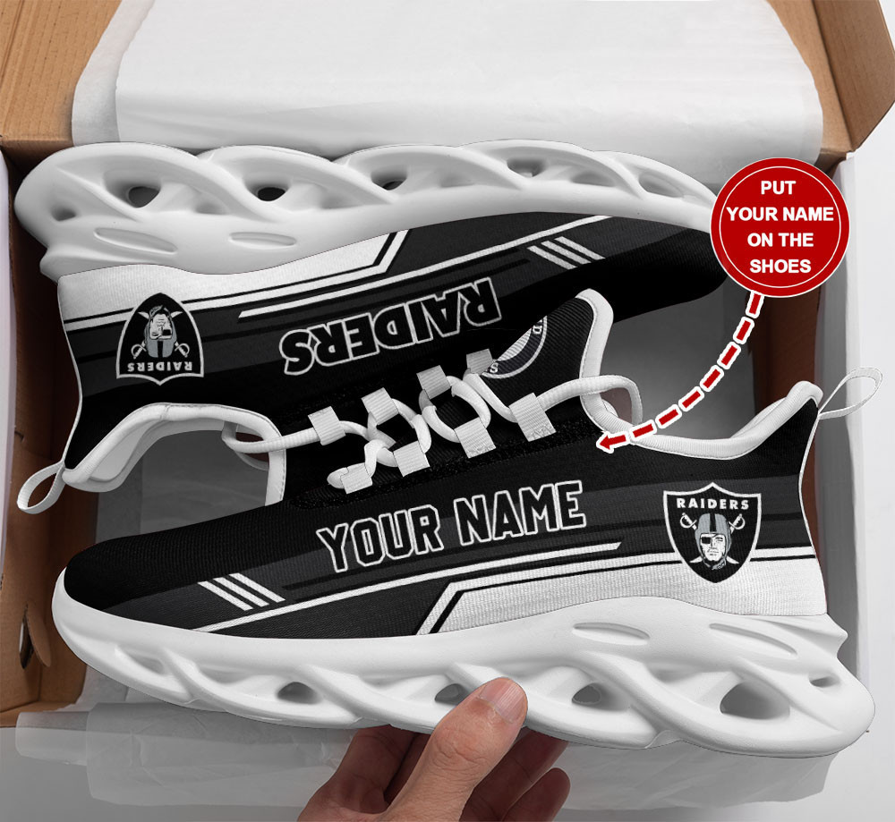 JWFancy Las Vegas Raiders NFL Max Soul Shoes Sneakers For Men And Women