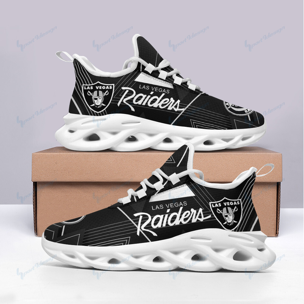 JWFancy Las Vegas Raiders NFL Max Soul Shoes Sneakers For Men And Women