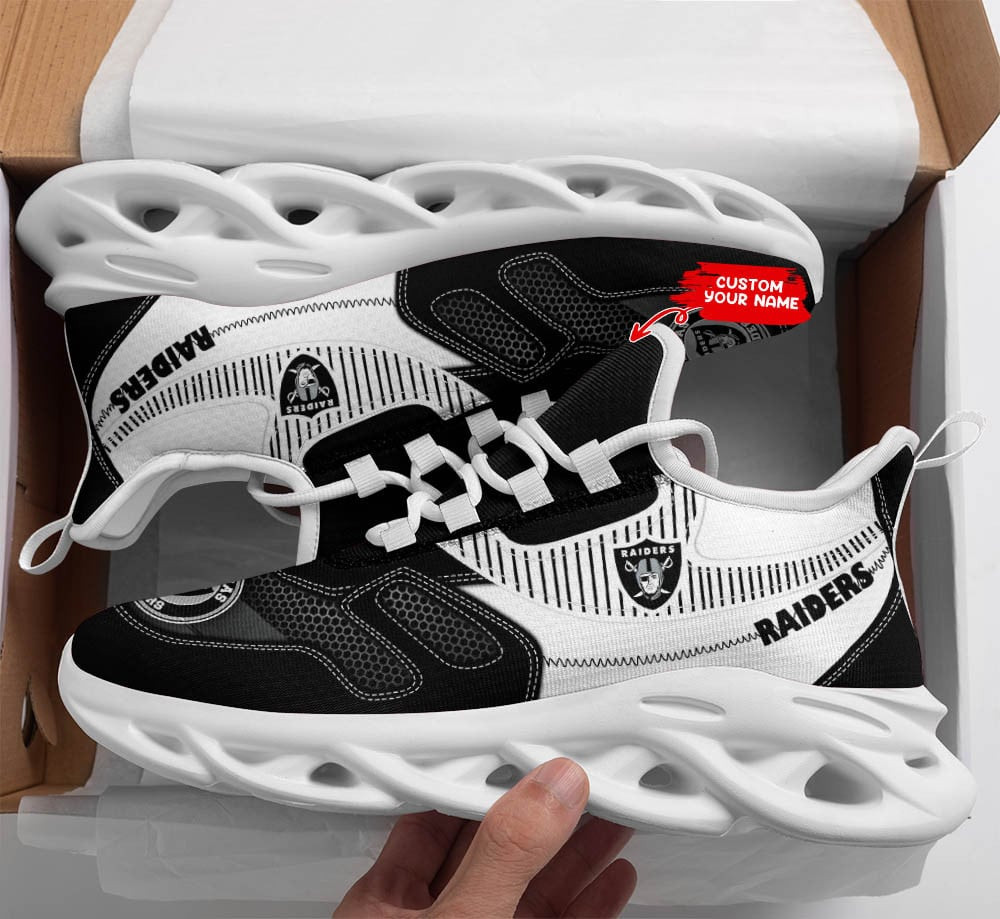 JWFancy Las Vegas Raiders NFL Max Soul Shoes Sneakers For Men And Women