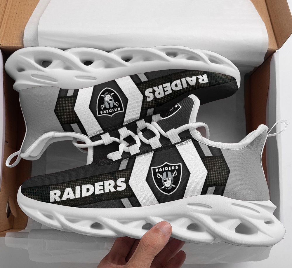 JWFancy Las Vegas Raiders NFL Max Soul Shoes Sneakers For Men And Women