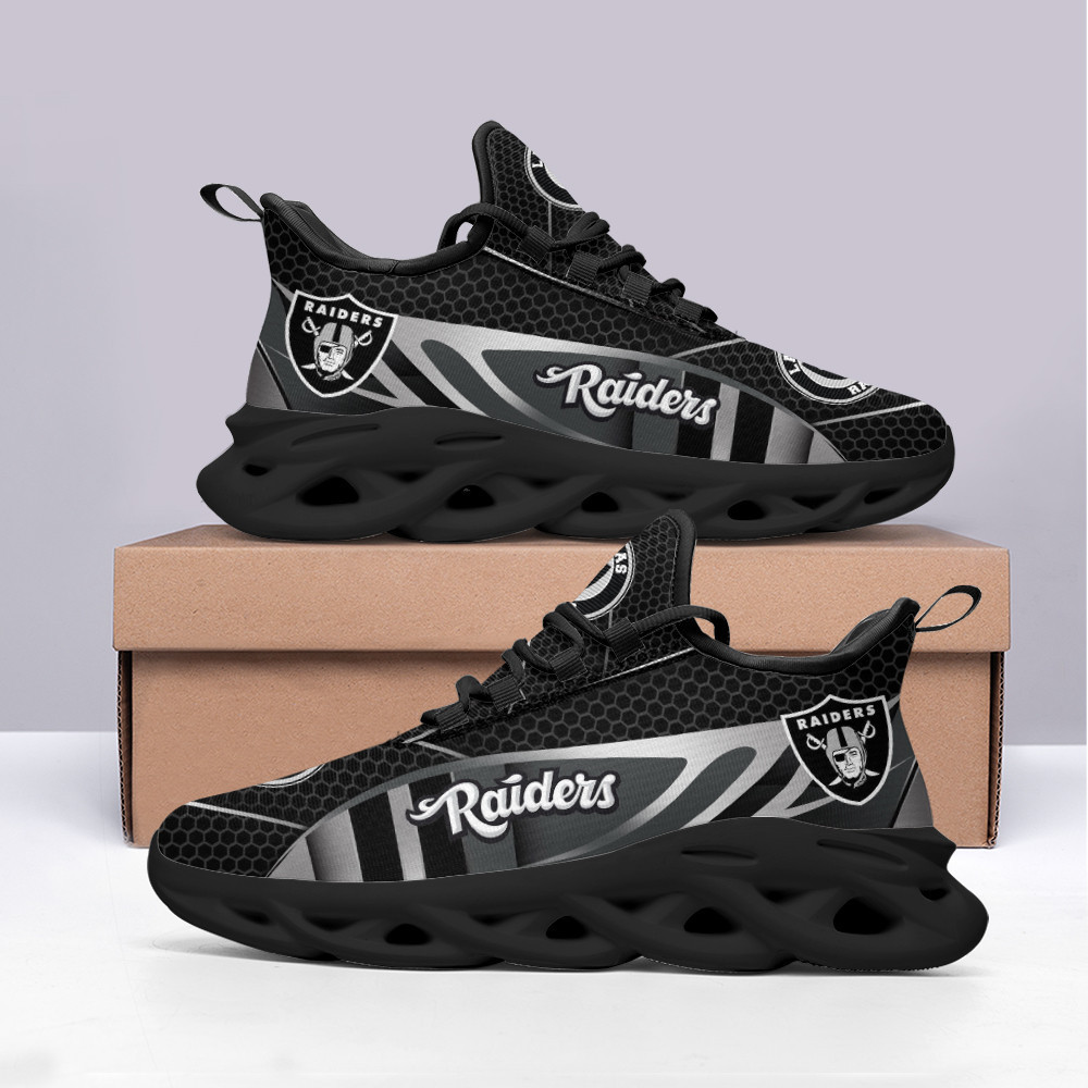 JWFancy Las Vegas Raiders NFL Max Soul Shoes Sneakers For Men And Women