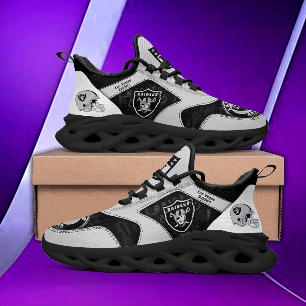 JWFancy Las Vegas Raiders NFL Max Soul Shoes Sneakers For Men And Women