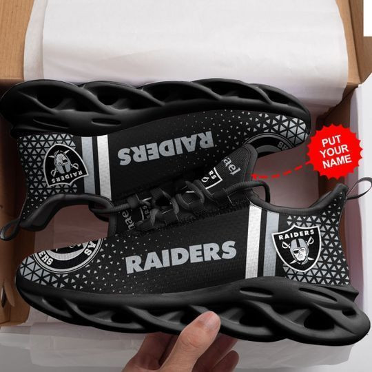 JWFancy Las Vegas Raiders NFL Max Soul Shoes Sneakers For Men And Women