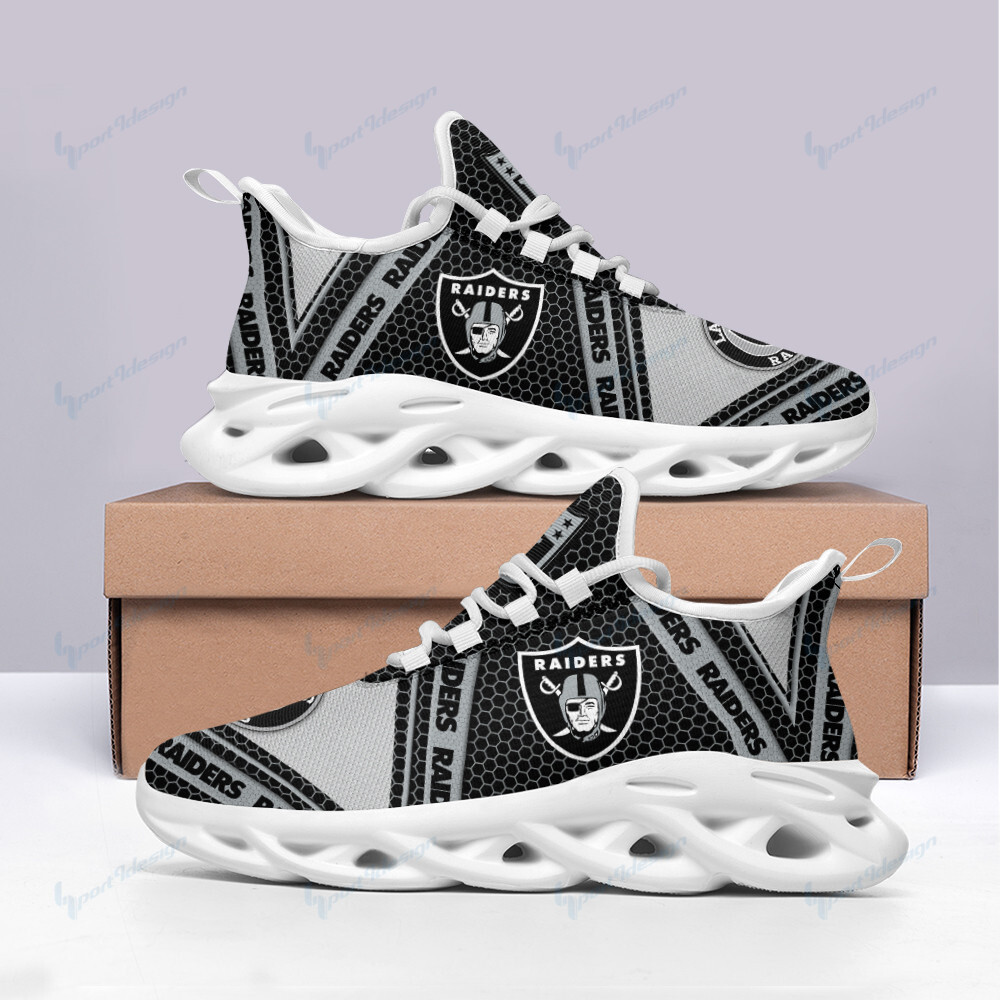 JWFancy Las Vegas Raiders NFL Max Soul Shoes Sneakers For Men And Women