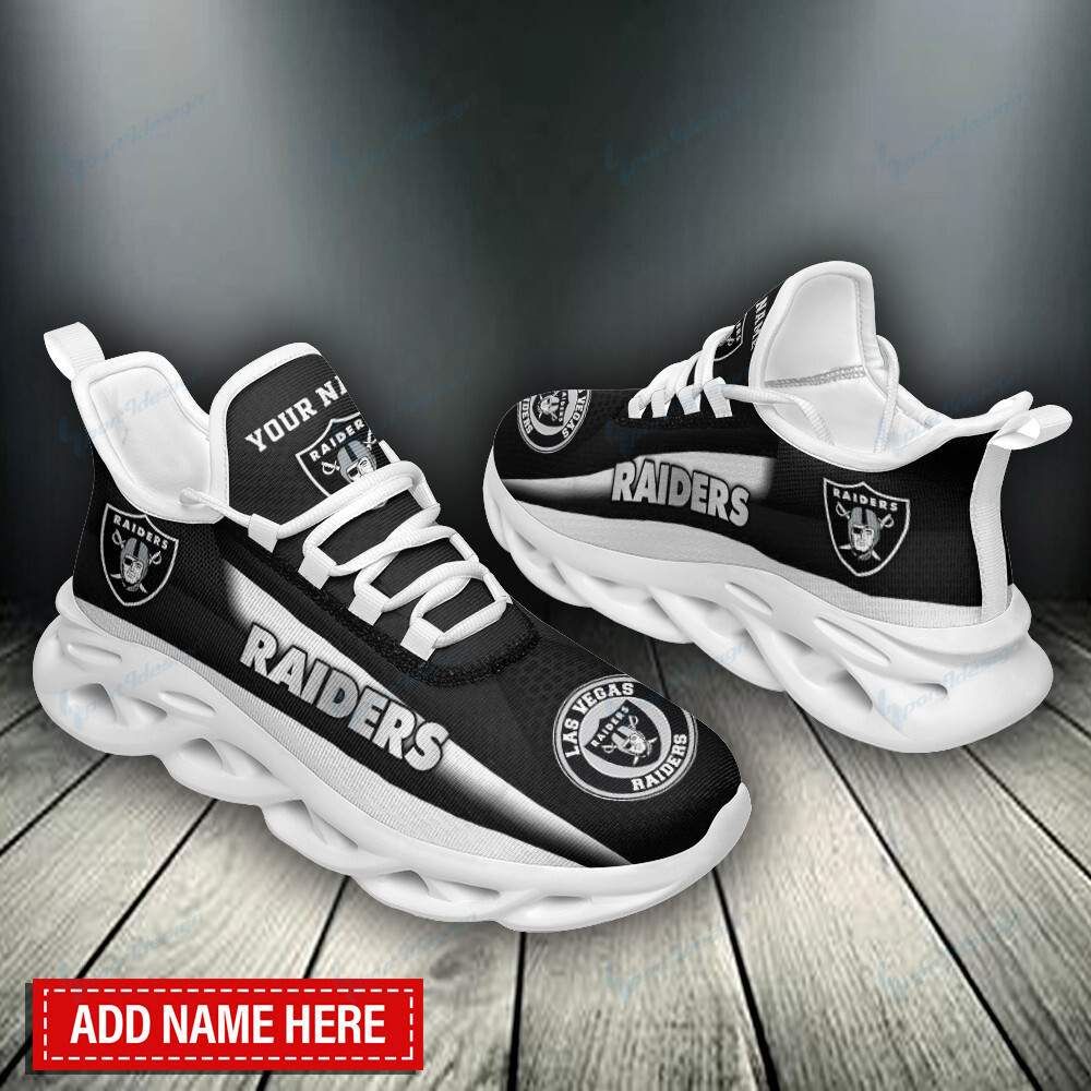 JWFancy Las Vegas Raiders NFL Max Soul Shoes Sneakers For Men And Women