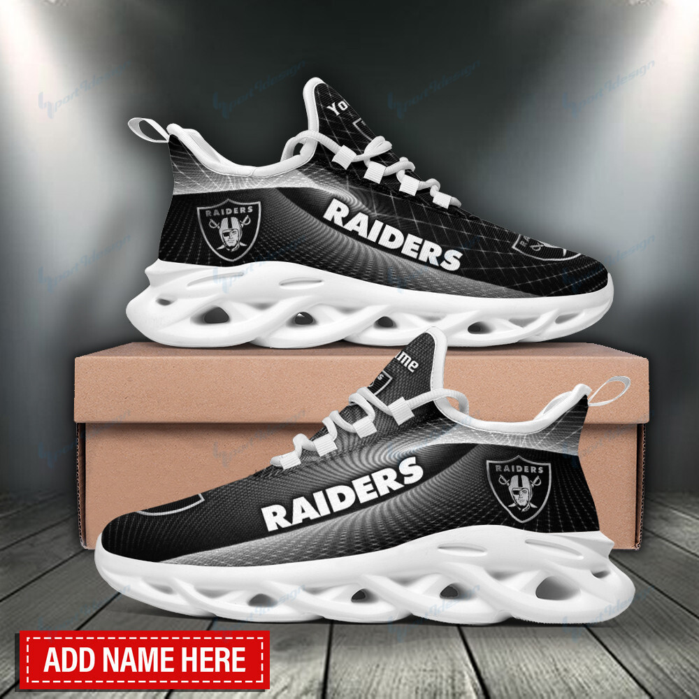 JWFancy Las Vegas Raiders NFL Max Soul Shoes Sneakers For Men And Women