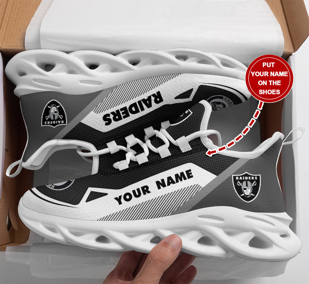 JWFancy Las Vegas Raiders NFL Max Soul Shoes Sneakers For Men And Women