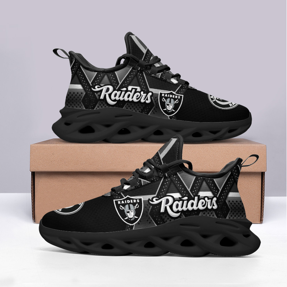 JWFancy Las Vegas Raiders NFL Max Soul Shoes Sneakers For Men And Women