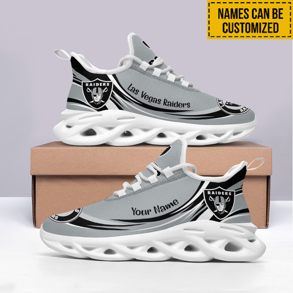 JWFancy Las Vegas Raiders NFL Max Soul Shoes Sneakers For Men And Women
