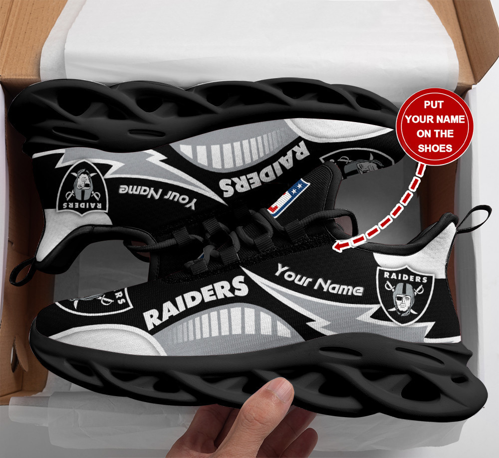 JWFancy Las Vegas Raiders NFL Max Soul Shoes Sneakers For Men And Women