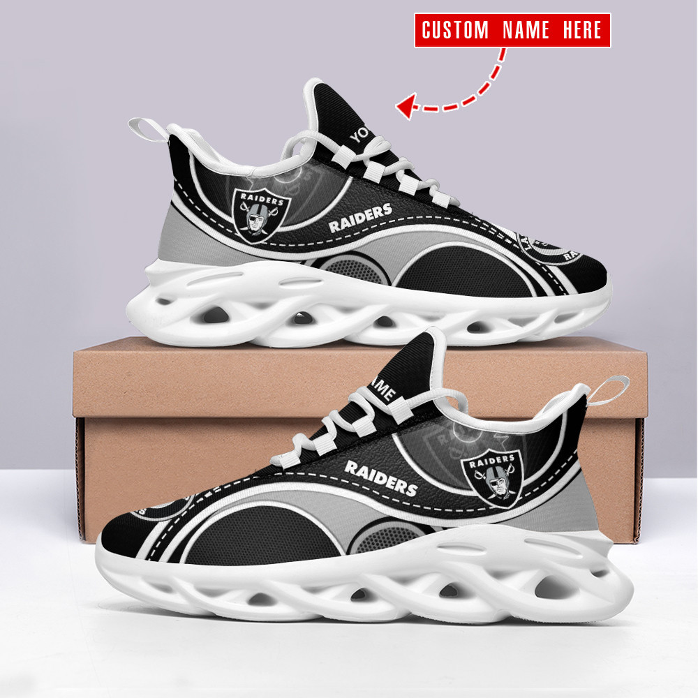 JWFancy Las Vegas Raiders NFL Max Soul Shoes Sneakers For Men And Women