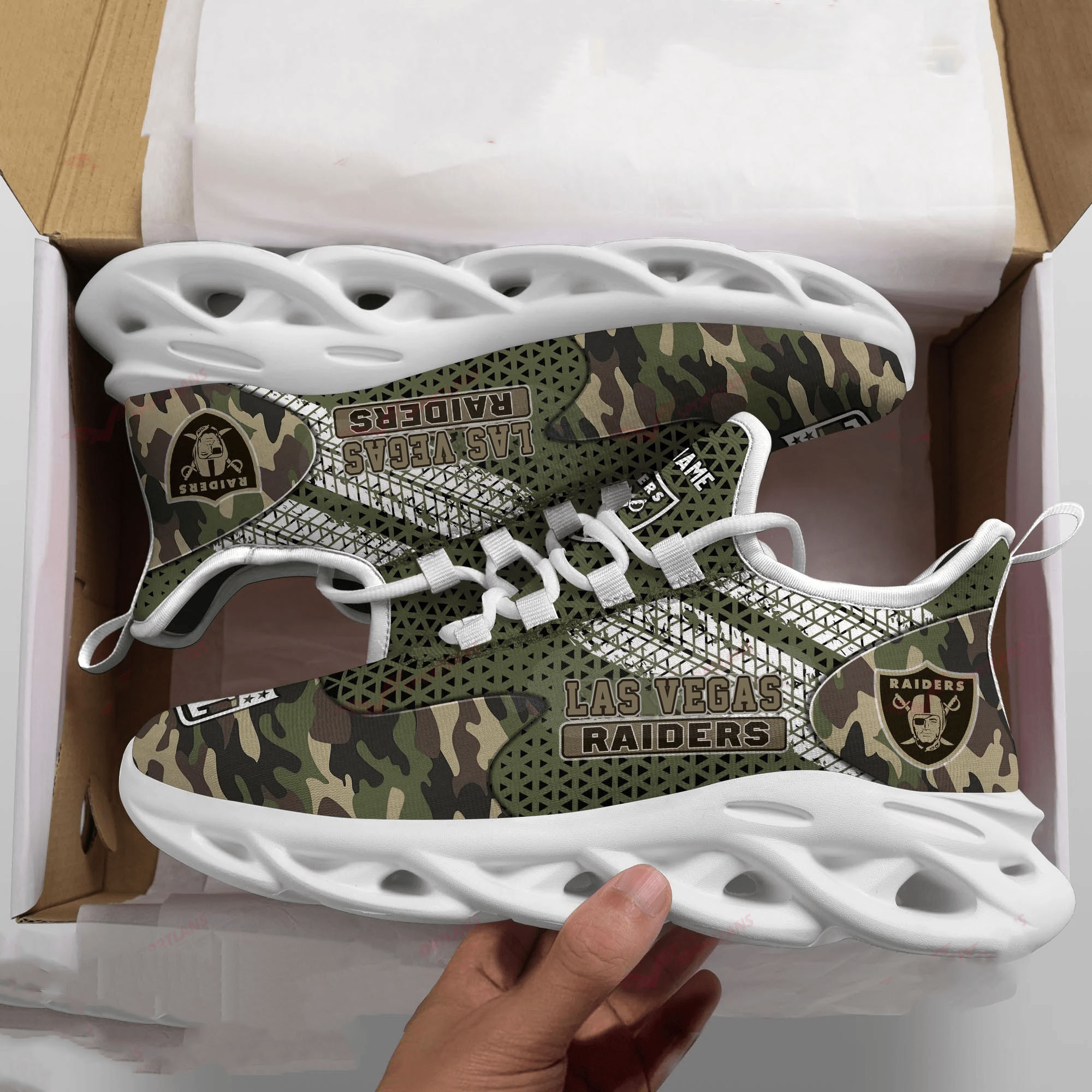 JWFancy Las Vegas Raiders NFL Max Soul Shoes Sneakers For Men And Women