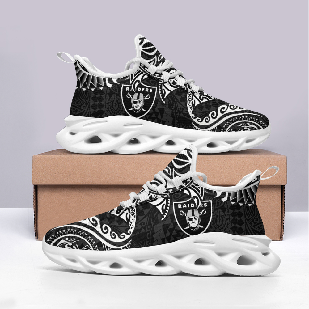 JWFancy Las Vegas Raiders NFL Max Soul Shoes Sneakers For Men And Women