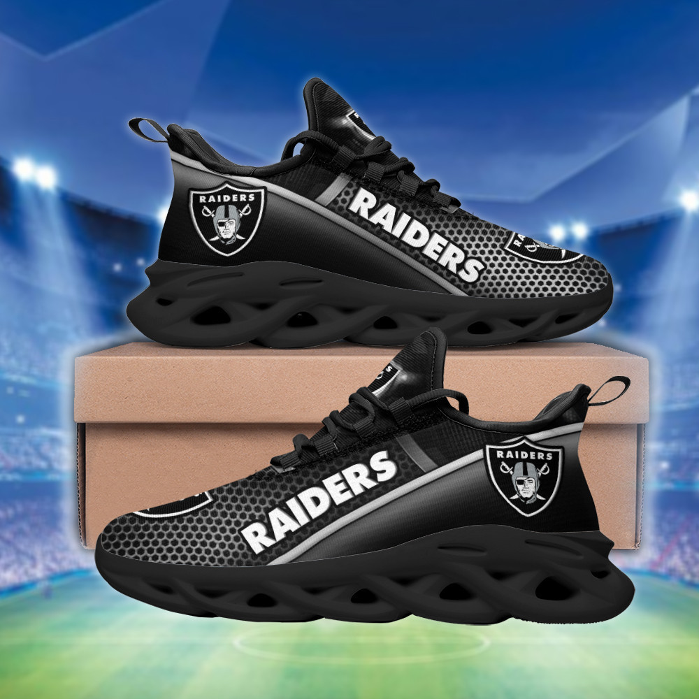 JWFancy Las Vegas Raiders NFL Max Soul Shoes Sneakers For Men And Women