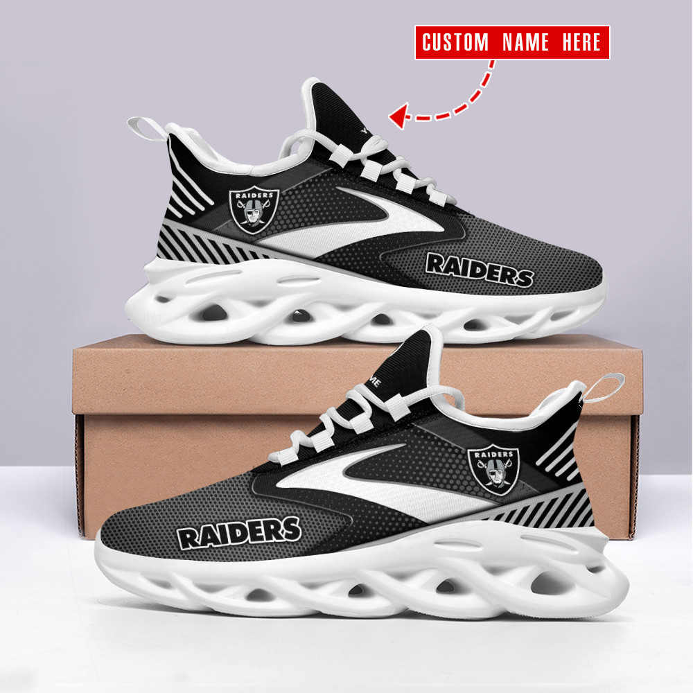JWFancy Las Vegas Raiders NFL Max Soul Shoes Sneakers For Men And Women