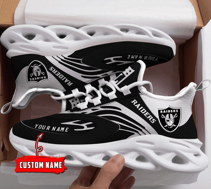 JWFancy Las Vegas Raiders NFL Max Soul Shoes Sneakers For Men And Women