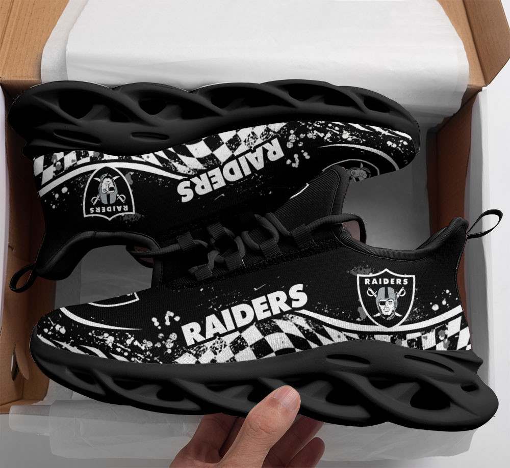 JWFancy Las Vegas Raiders NFL Max Soul Shoes Sneakers For Men And Women
