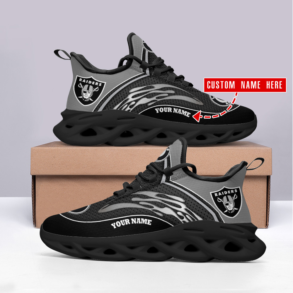 JWFancy Las Vegas Raiders NFL Max Soul Shoes Sneakers For Men And Women