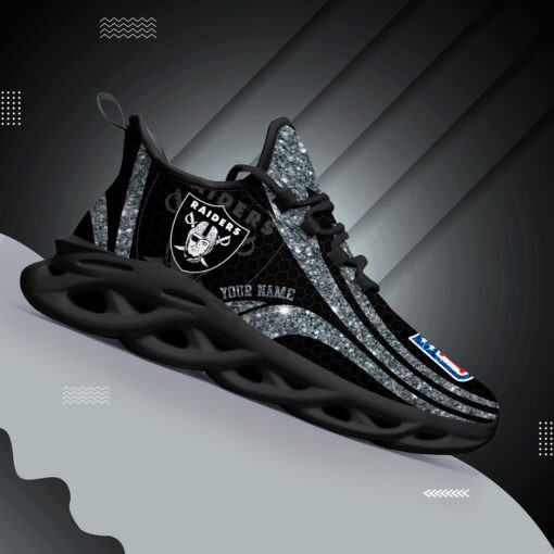 JWFancy Las Vegas Raiders NFL Max Soul Shoes Sneakers For Men And Women