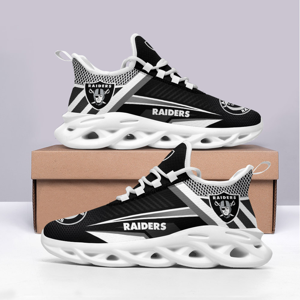 JWFancy Las Vegas Raiders NFL Max Soul Shoes Sneakers For Men And Women