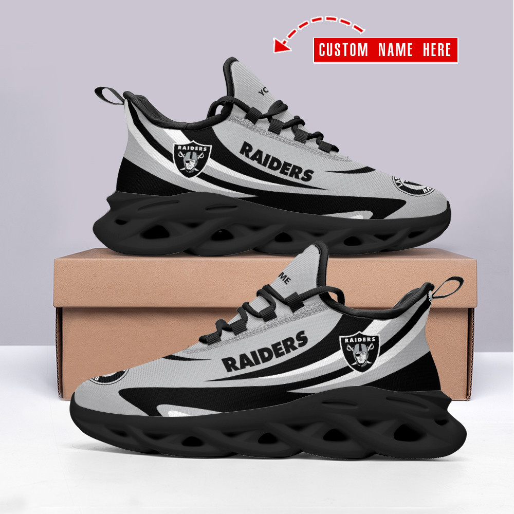 JWFancy Las Vegas Raiders NFL Max Soul Shoes Sneakers For Men And Women