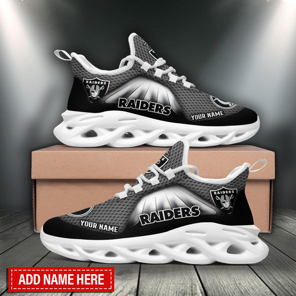 JWFancy Las Vegas Raiders NFL Max Soul Shoes Sneakers For Men And Women
