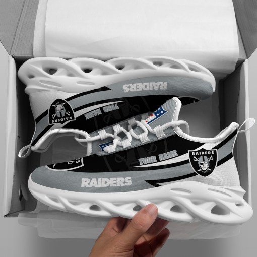 JWFancy Las Vegas Raiders NFL Max Soul Shoes Sneakers For Men And Women
