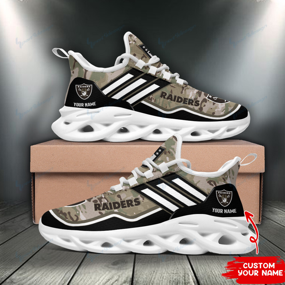 JWFancy Las Vegas Raiders NFL Max Soul Shoes Sneakers For Men And Women