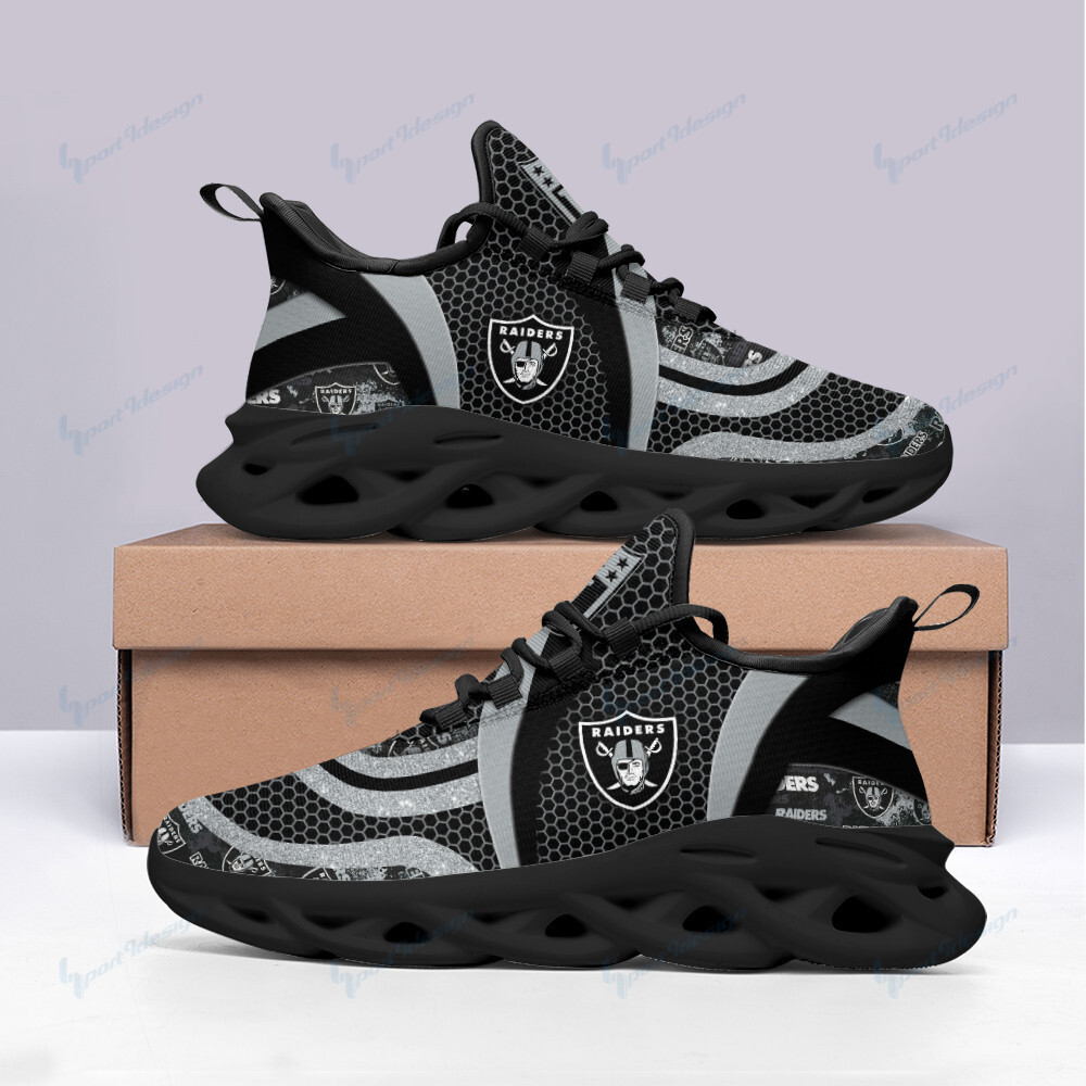 JWFancy Las Vegas Raiders NFL Max Soul Shoes Sneakers For Men And Women