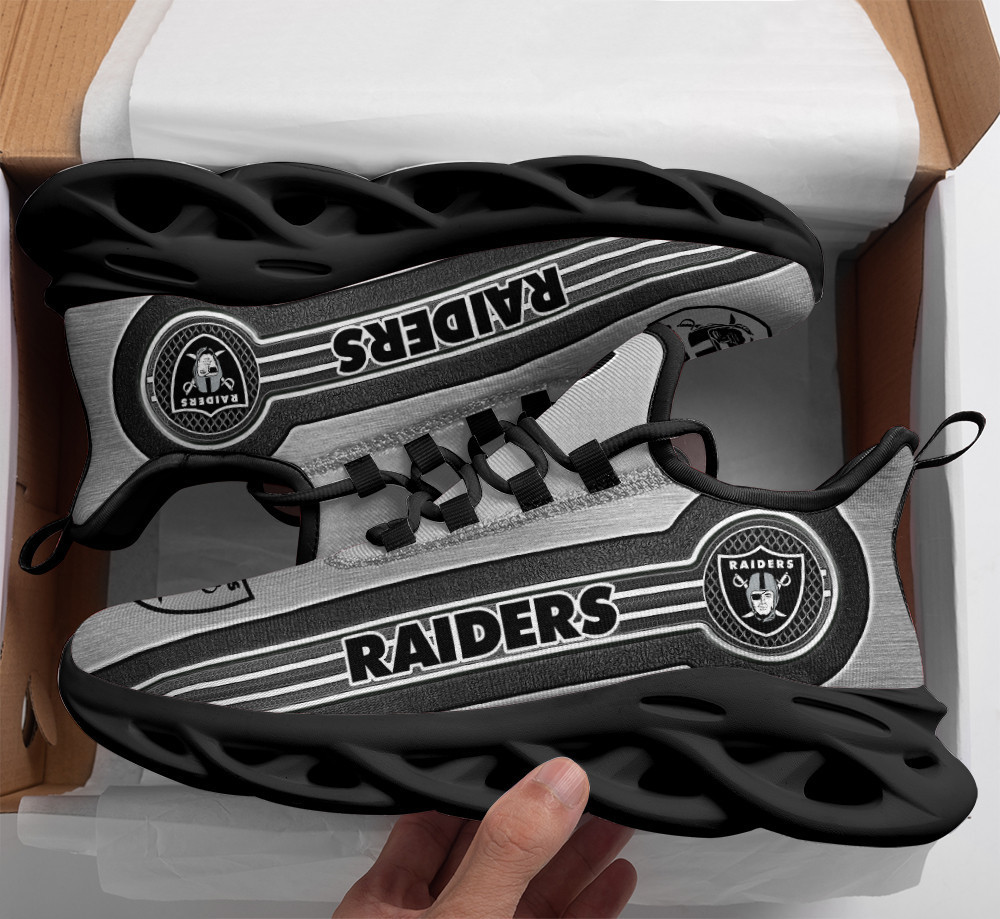 JWFancy Las Vegas Raiders NFL Max Soul Shoes Sneakers For Men And Women