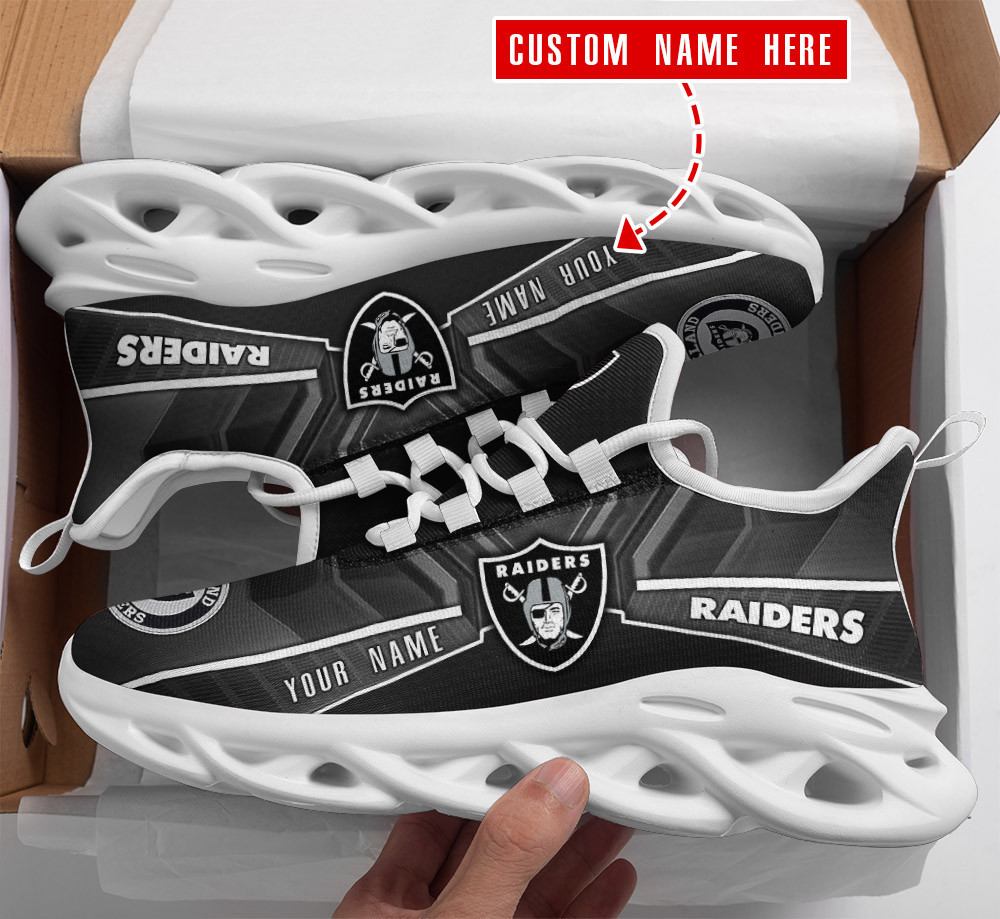 JWFancy Las Vegas Raiders NFL Max Soul Shoes Sneakers For Men And Women