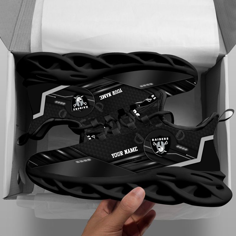 JWFancy Las Vegas Raiders NFL Max Soul Shoes Sneakers For Men And Women