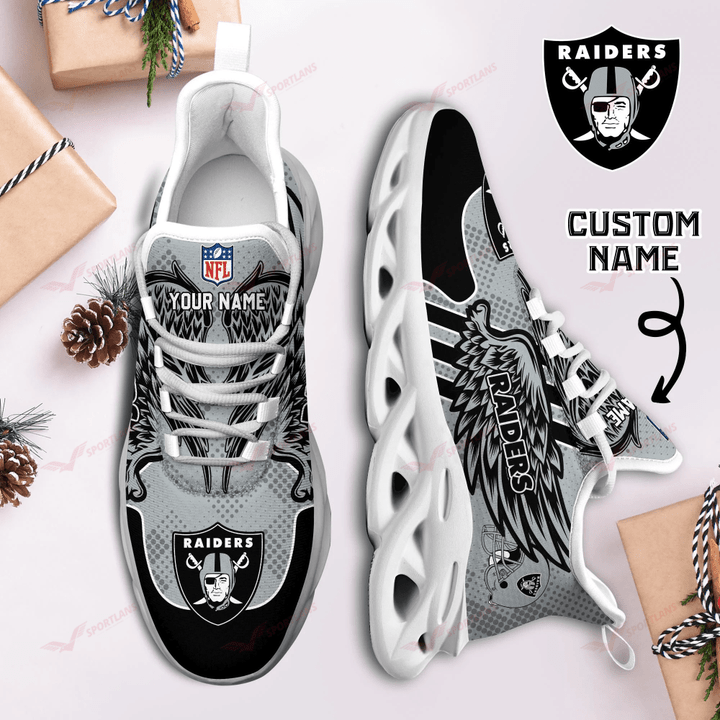 JWFancy Las Vegas Raiders NFL Max Soul Shoes Sneakers For Men And Women