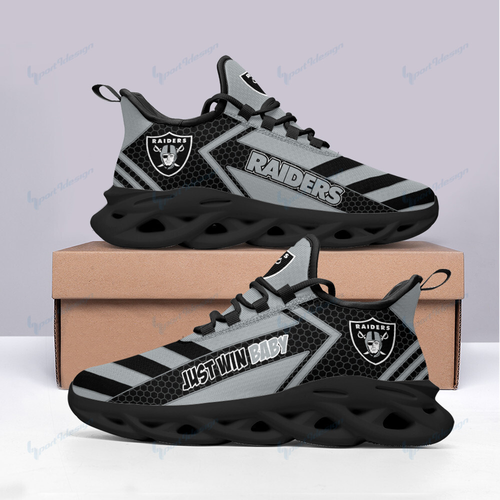JWFancy Las Vegas Raiders NFL Max Soul Shoes Sneakers For Men And Women