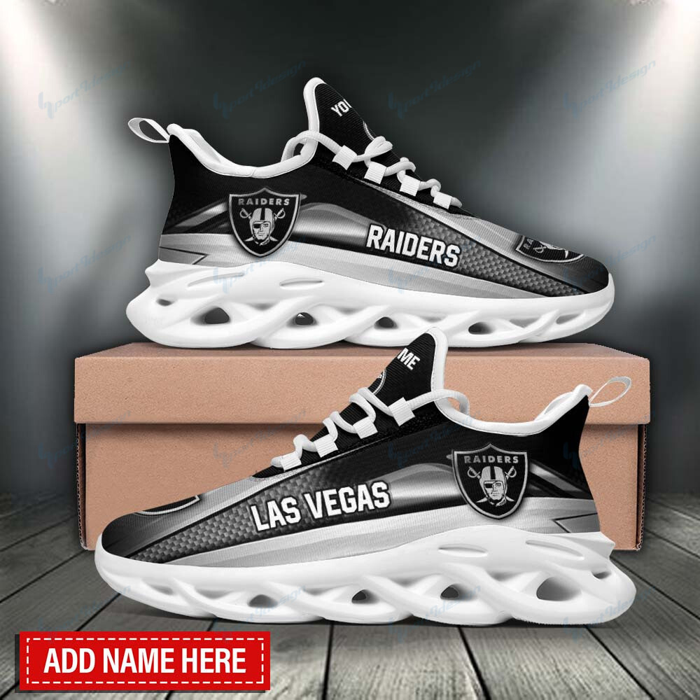 JWFancy Las Vegas Raiders NFL Max Soul Shoes Sneakers For Men And Women