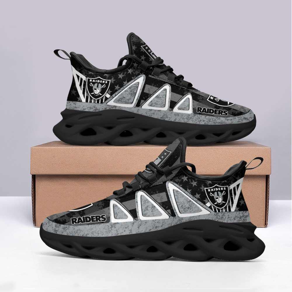 JWFancy Las Vegas Raiders NFL Max Soul Shoes Sneakers For Men And Women