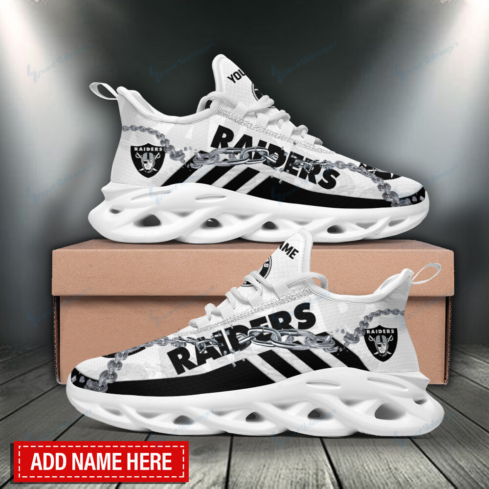 JWFancy Las Vegas Raiders NFL Max Soul Shoes Sneakers For Men And Women