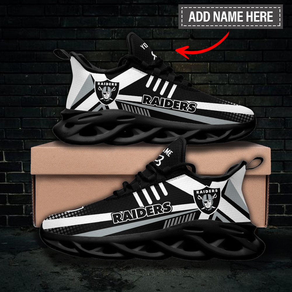 JWFancy Las Vegas Raiders NFL Max Soul Shoes Sneakers For Men And Women