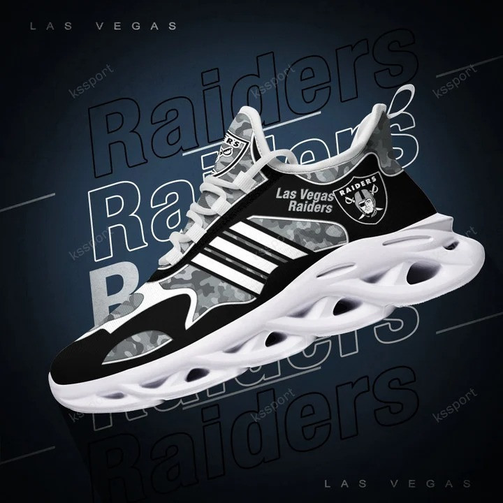 JWFancy Las Vegas Raiders NFL Max Soul Shoes Sneakers For Men And Women