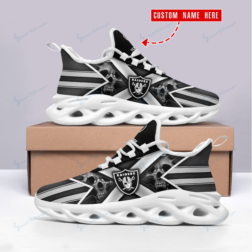JWFancy Las Vegas Raiders NFL Max Soul Shoes Sneakers For Men And Women