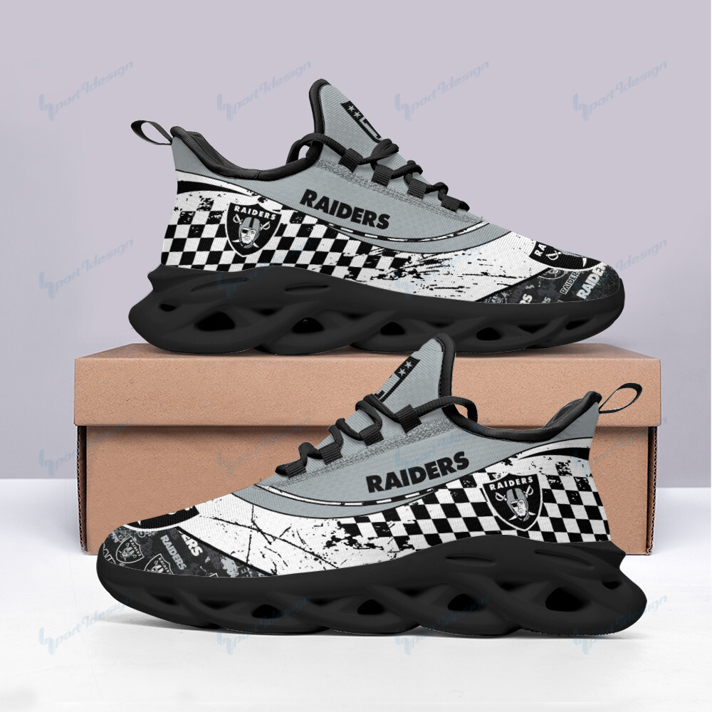 JWFancy Las Vegas Raiders NFL Max Soul Shoes Sneakers For Men And Women