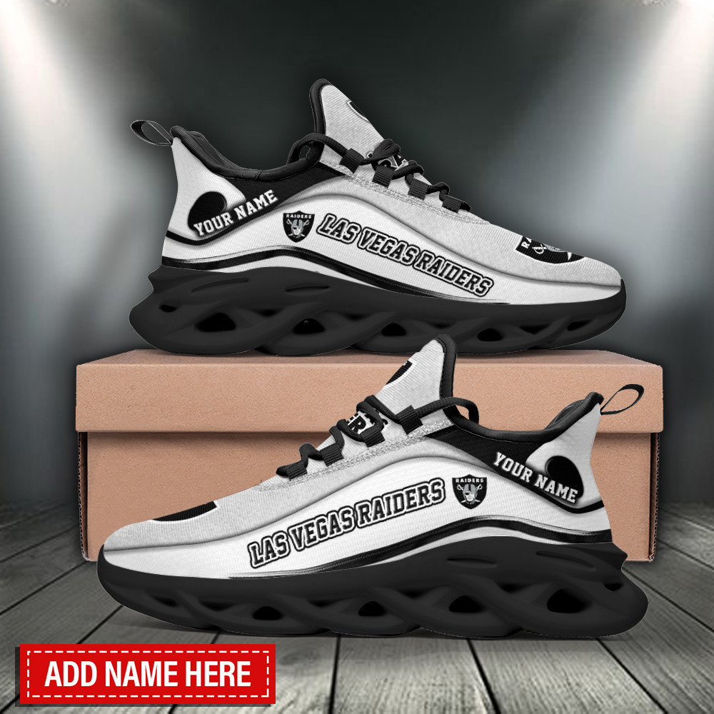 JWFancy Las Vegas Raiders NFL Max Soul Shoes Sneakers For Men And Women