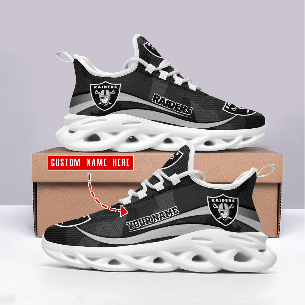 JWFancy Las Vegas Raiders NFL Max Soul Shoes Sneakers For Men And Women