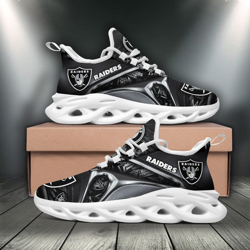 JWFancy Las Vegas Raiders NFL Max Soul Shoes Sneakers For Men And Women