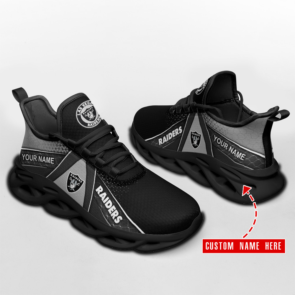 JWFancy Las Vegas Raiders NFL Max Soul Shoes Sneakers For Men And Women