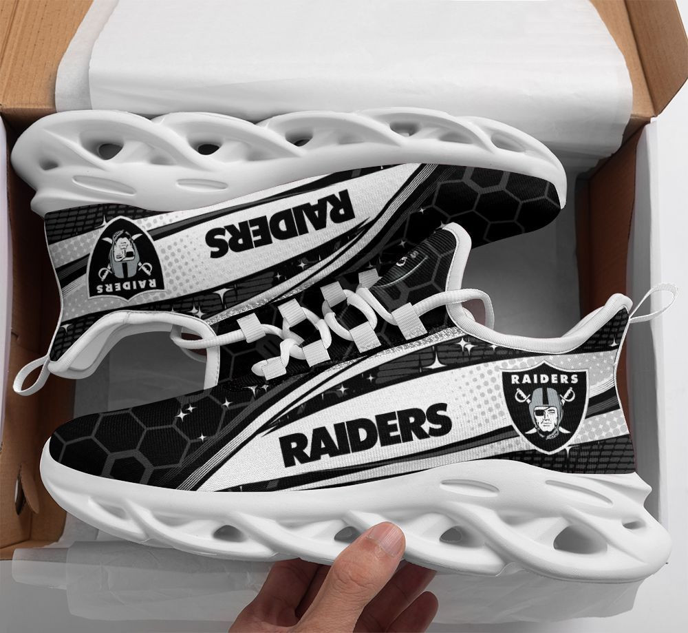 JWFancy Las Vegas Raiders NFL Max Soul Shoes Sneakers For Men And Women